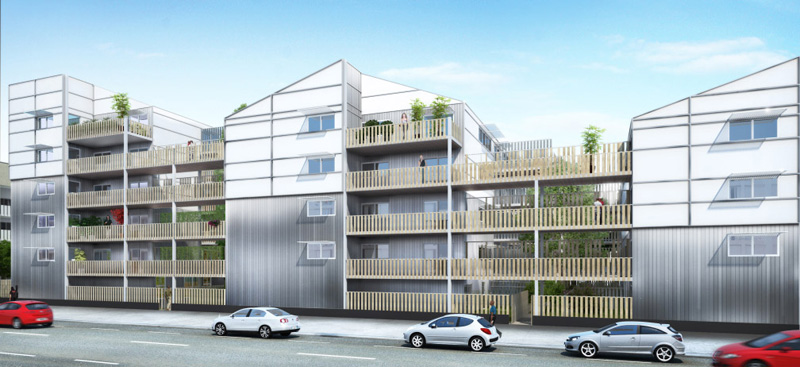 Image projet Résidence à vaillant 175 logements collectifs BBC labellisé